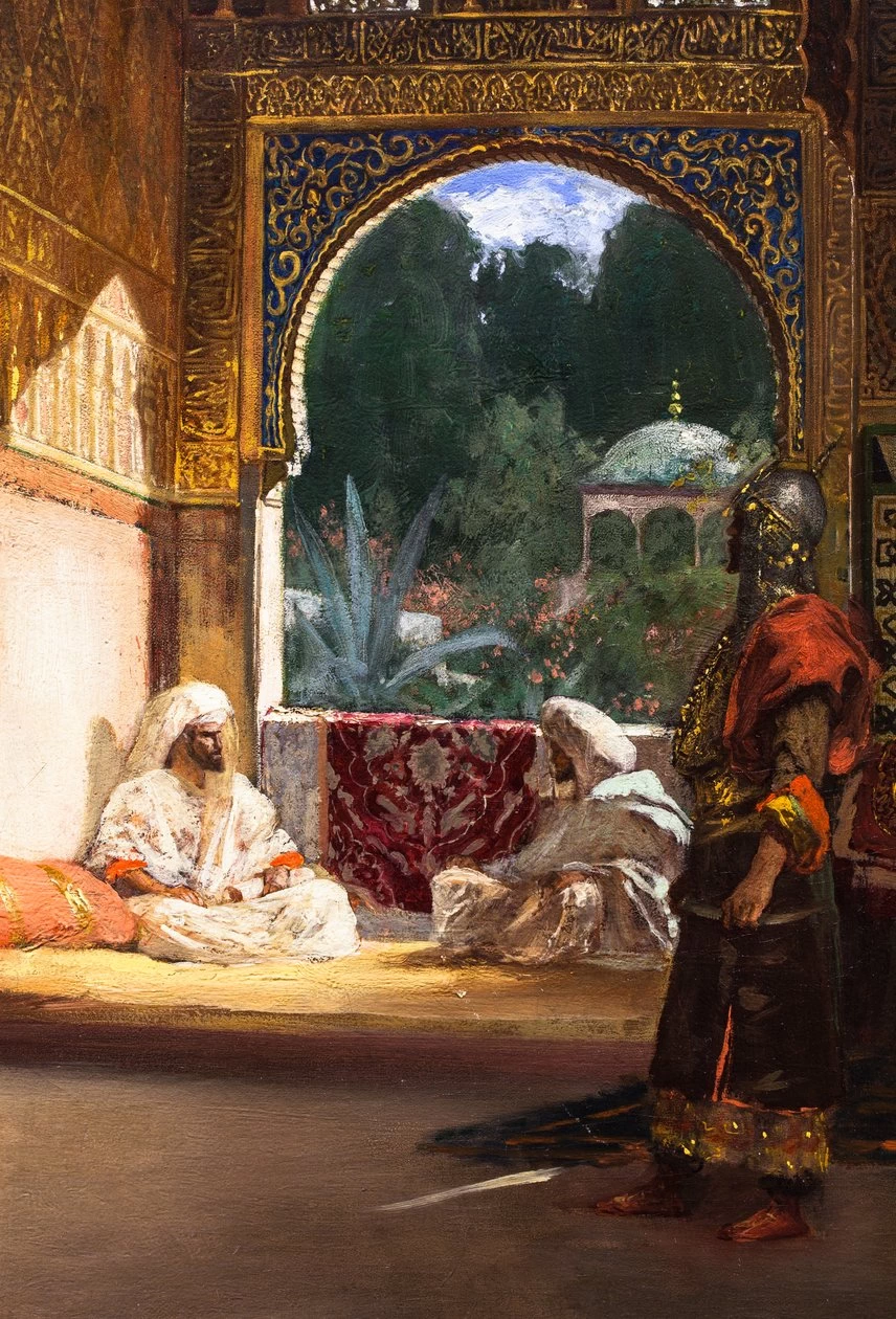 Jean - Joseph Benjamin, Constant, 109, Nel Palazzo del Sultano, Museo delle Belle Arti dello Utah, Salt Lake City, dettaglio